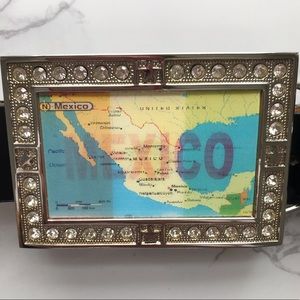 Mexico Map and Flag, Belt with Lenticular image